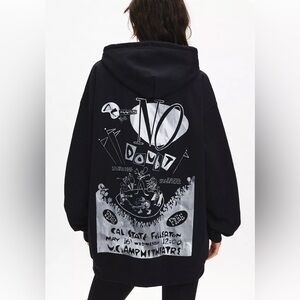 Urban Outfitters No Doubt Band Graphic Zip Up Hoodie Sweatshirt, one size